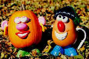 Spud meets a fabulous babe..err gourd!