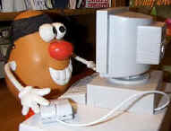 Spud works feverishly on his website to bring his adventures to the masses