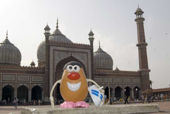 Spud visits India