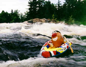 Spud runs the rapids!