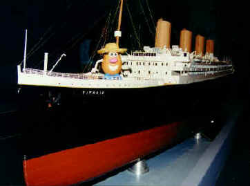 Spud notices first hand how ill equipped the Titanic's lifeboats are - they're way too small!!!!