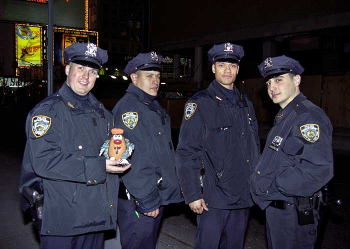 Yours truly posing with the Boys in Blue...