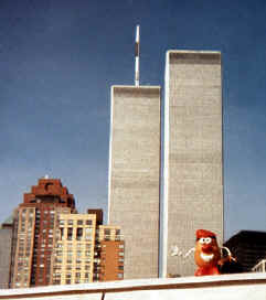 Spud visits the Twin Towers of the World Trade Center for the first time in 1998