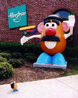 Spud arrives at the Hasbro World Headquarters