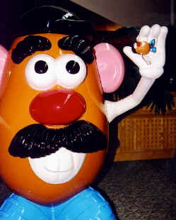 Mr Potato Head bounces Spud