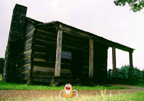 The king of the wild frontier apparently had a pretty nice shack